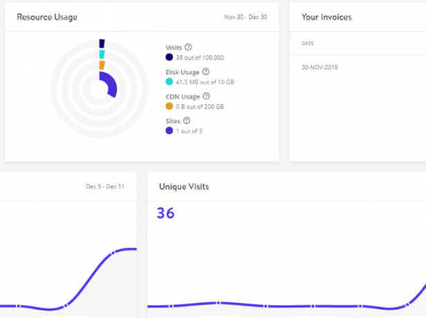 Kinsta upravljana WordPress ploča za hosting