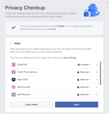 Kompletan vodič za privatnost na Facebooku aplikacije za provjeru privatnosti na facebooku