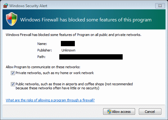 Windows 7 firewall pregled