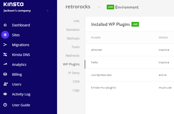 Upravljajte WordPress dodacima na Kinstinoj nadzornoj ploči