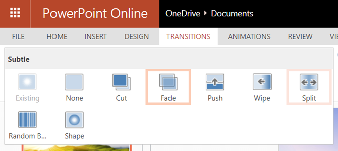 usporedba powerpoint online vs. powerpoint 2016