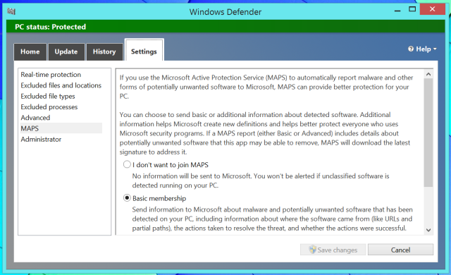 Windows Defender-karata