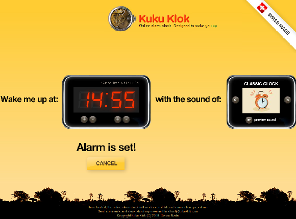 kukuklok - mrežni timer alarma