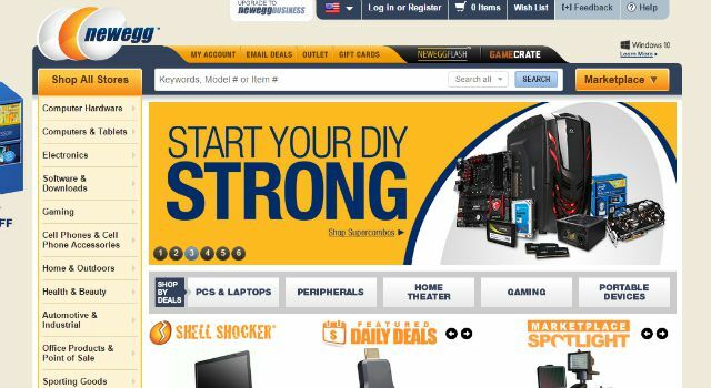 Newegg stranica