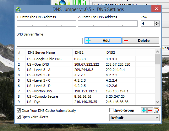 prebaciti dns poslužitelj