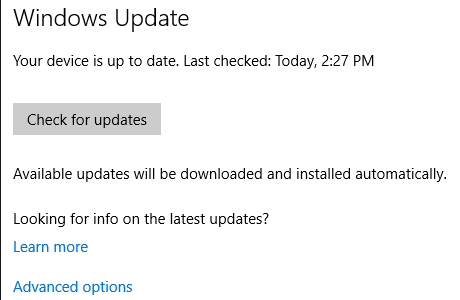 Windows 10 Windows Update Provjerite ažuriranja