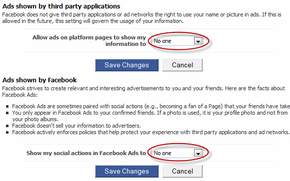 Privatnost oglasa na Facebooku