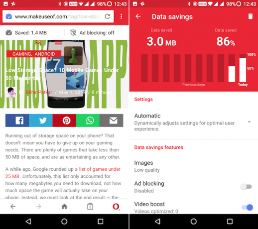 android lite aplikacije opera mini