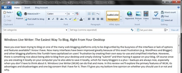 Windows Live Writer