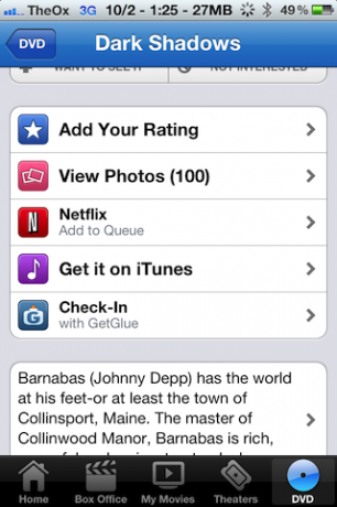 aplikacija za filmove za iPhone