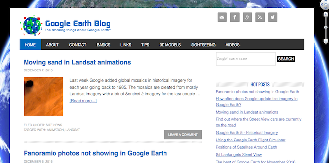 najbolje google Earth mape - google Earth blog