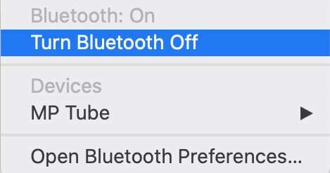 Isključivanje Bluetooth-a na macOS-u