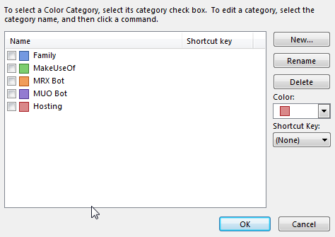 Uvjetno oblikovanje kategorija boja u programu Outlook