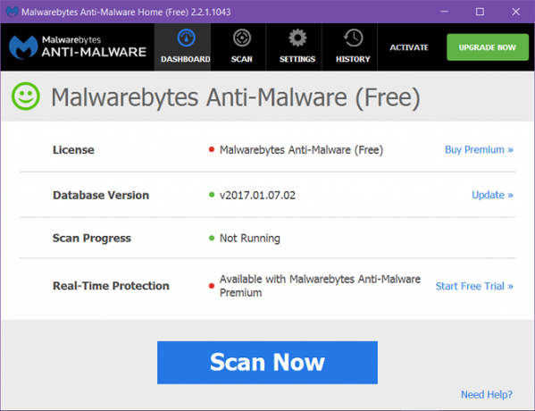 Windows zahtijeva održavanje alata Malwarebytes