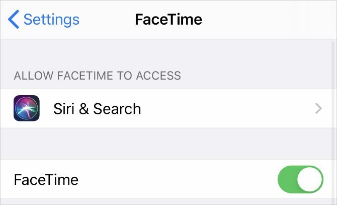 Postavke FaceTimea na iPhoneu