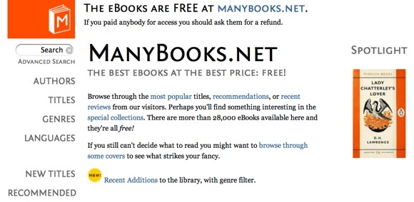 3 dobra mrežna izvora za besplatne e-knjige i besplatnu aplikaciju Ereader ManyBooks