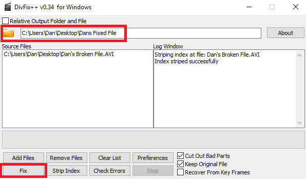 Kako popraviti pokvarene AVI datoteke koje neće reproducirati divfix popravak