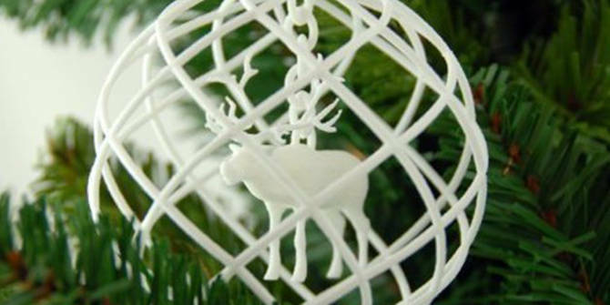 3D tiskani Rudolph ornament