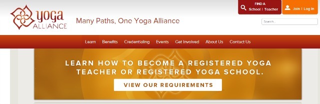 YogaAlliance stranica