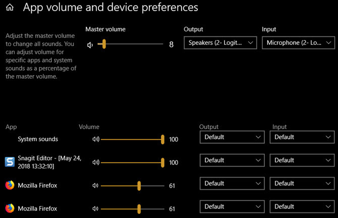 Windows 10-App-glasnoće