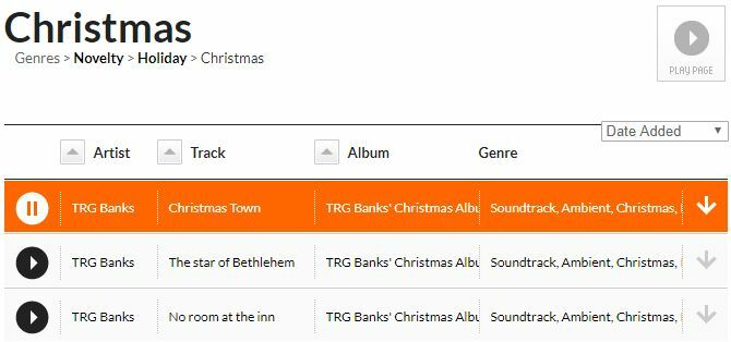 Besplatno glazbeni arhiv (FMA) božićni popis glazbe