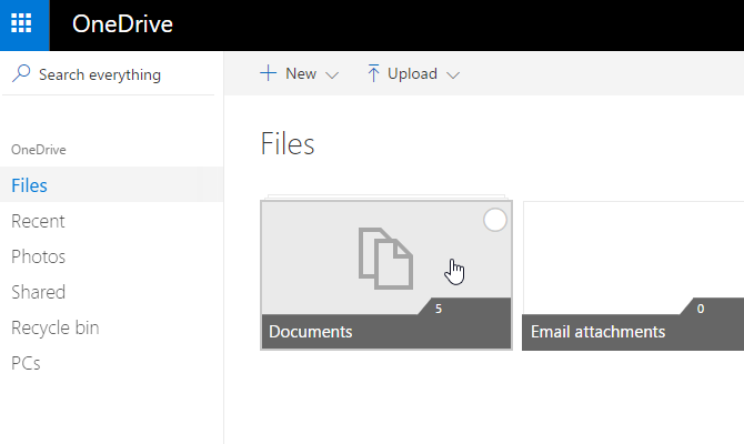 odaberite onedrive dokumente