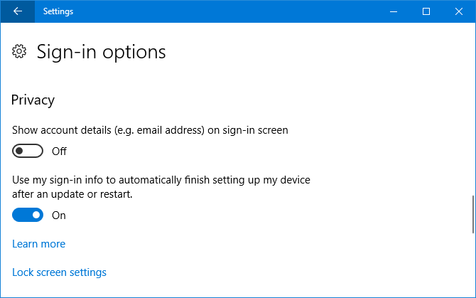 9 Nove postavke postavki u opcijama za prijavu na Windows 10 Fall Creators Update