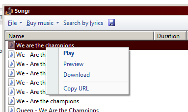 songr music