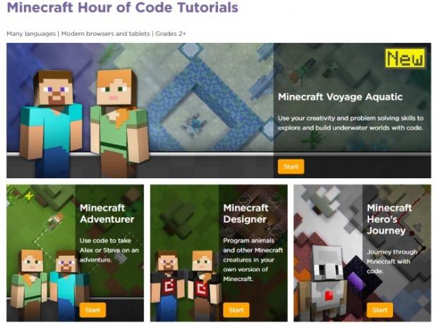 Odaberite četiri Minecraft sata udžbenika