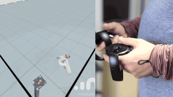 Oculus Touch VR kontroleri Pregled oculus medium gif