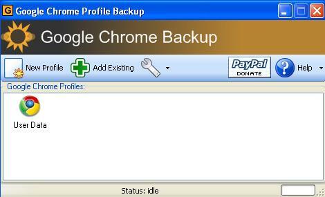 Google Chrome sigurnosna kopija