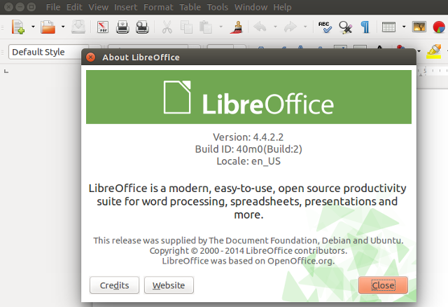 ubuntu živopisne libreoffice