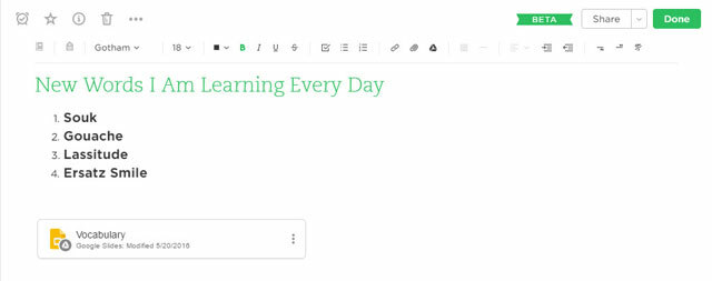 Koristite Evernote za snimanje novih riječi.