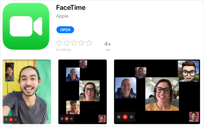Aplikacija FaceTime na iPad App Storeu