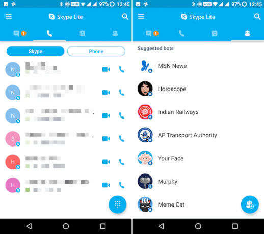 android lite aplikacije skype