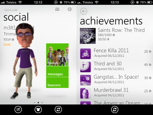 Xbox LIVE aplikacije sada su dostupne za Windows Phone 7 i iOS [Novosti] moja xbox live iphone aplikacija