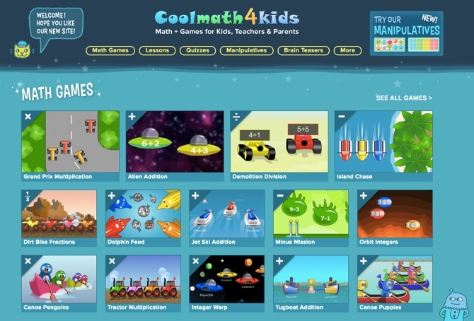 Edukativna igra za djecu - Coolmath4kids