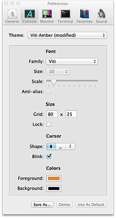 Cathode & Blinky: Zamjenske seksi karte za terminale i TextEdit [Mac OS X] konzole