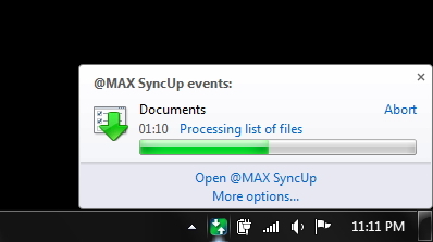 Automatsko sigurnosno kopiranje, sinkroniziranje i vraćanje Windows datoteka pomoću @MAX SyncUp [nagrade] aplikacije