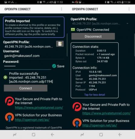 openvpn povezane i info stranice