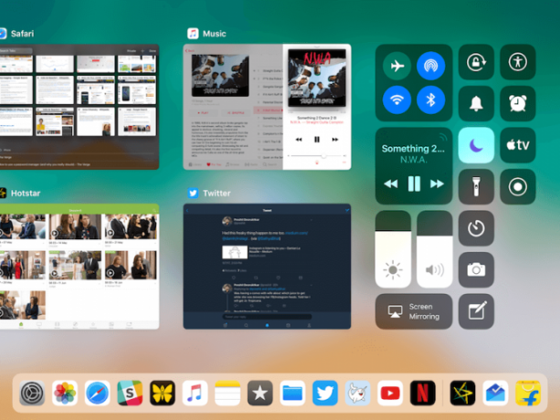 iOS 11 Control Center iPad 2