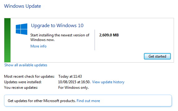 Windows 10 Windows Update slobodan put