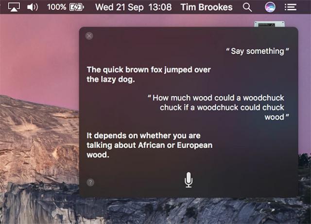 Siri na MacOS-u