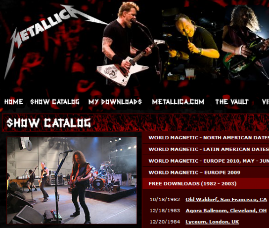 metallica uživo