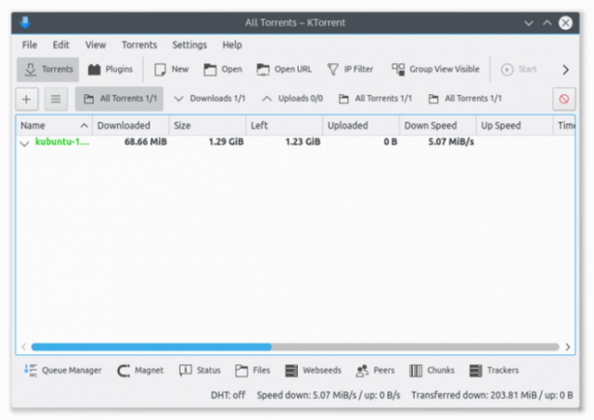 KTorrent torrent klijent za Linux