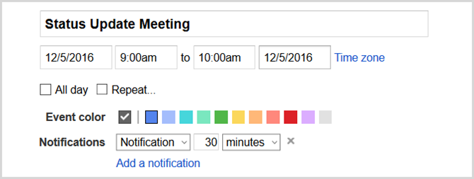 google kalendar skup događaja web