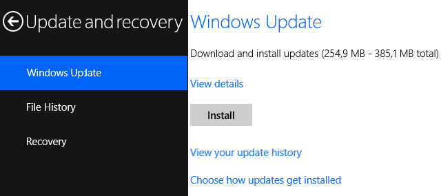 Instalirajte Windows Update