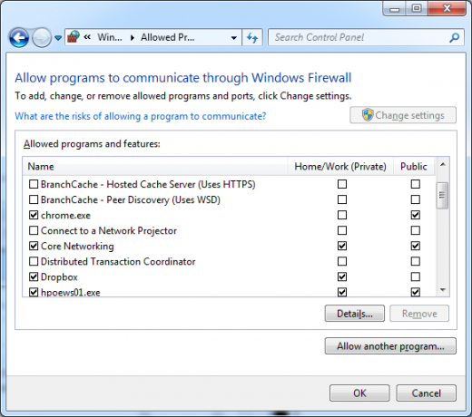Windows 7 firewall pregled