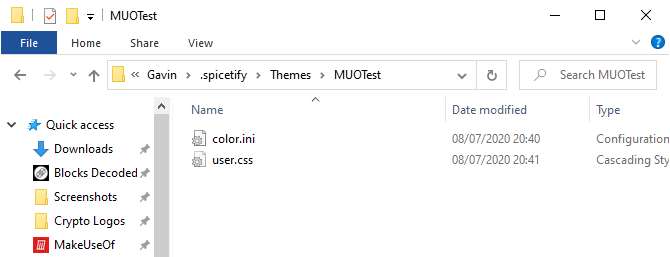 začinite konfiguracijske datoteke u mapi