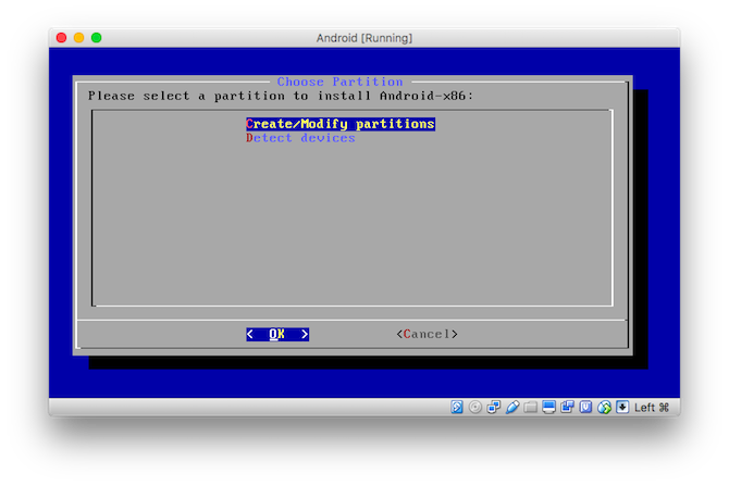 Kako pokrenuti Android aplikacije na macOS-u stvorite particiju